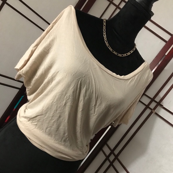 Nude PINK by VS OffShoulder Casual Blouse Sz Sm - Picture 1 of 9